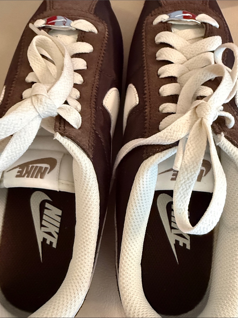 Nike Women’s Cortez Sneaker in Brown and White - Picture 5 of 6